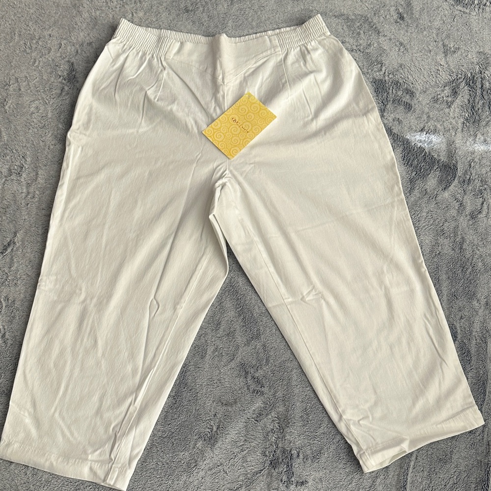 Denim&Co White Ankle Pants